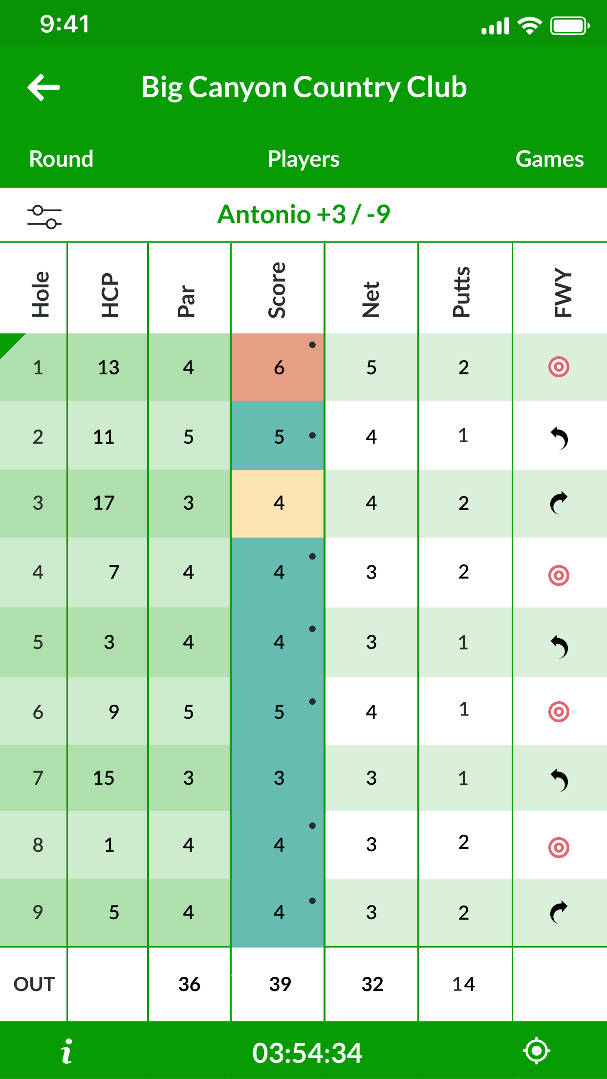Beezer Golf App Screen 1