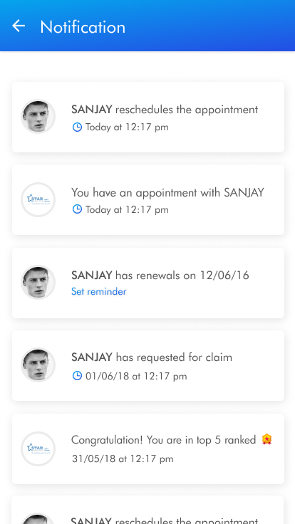 Star Health App Screen 4